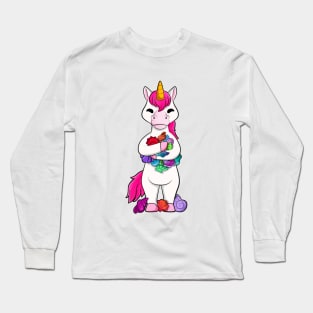 Shell collecting unicorn Long Sleeve T-Shirt